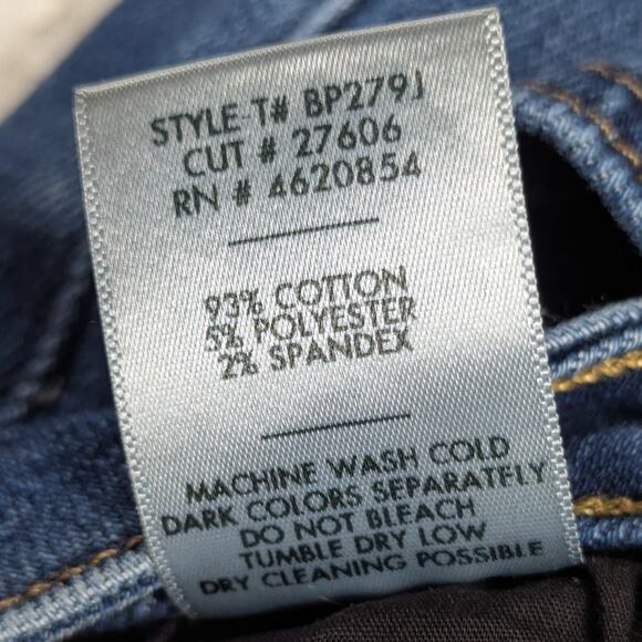 Just Black Denim Womens 25 High Rise Distressed Straight Crop Jeans Blue USA - Picture 5 of 5